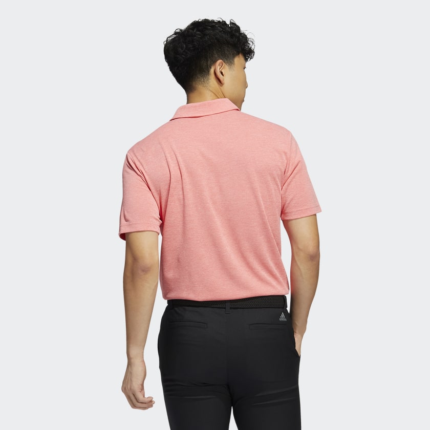 ADIDAS MEN'S DRIVE HEATHER GOLF POLO SHIRT SEMI TURBO MEL Pin High UAE