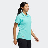 ADIDAS WOMEN'S EQUIPMENT PRIMEGREEN GOLF POLO SHIRT - ACID MINT