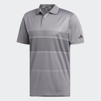 ADIDAS MEN'S KEY SPORT GOLF POLO SHIRT - GRETHR/GREFIV/BLACK