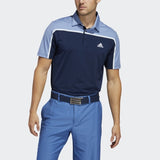 ADIDAS MEN'S ULTIMATE365 COLORBLOCK GOLF POLO SHIRT - CONAVY/TRAROY