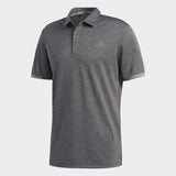 ADIDAS MEN'S CORE NOVELTY GOLF POLO SHIRT - BLACK MELANGE