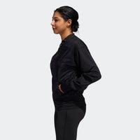 ADIDAS WOMEN'S FULL ZIP GOLF JACKET - BLACK