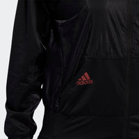 ADIDAS WOMEN'S FULL ZIP GOLF JACKET - BLACK