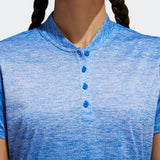 ADIDAS WOMEN'S GRADIENT GOLF POLO SHIRT - GLOW BLUE