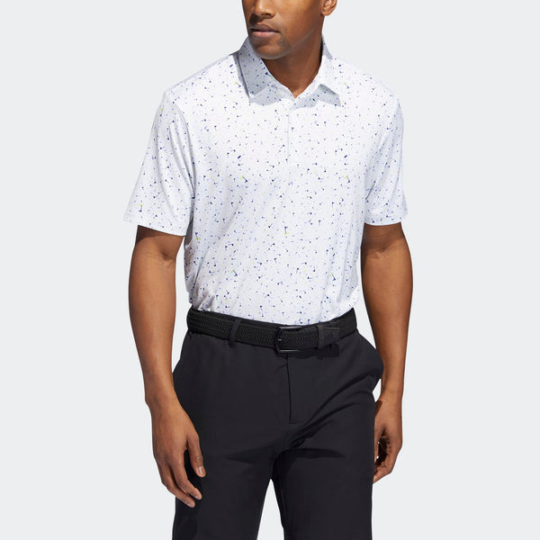 ADIDAS MEN'S FLAG PRINT GOLF POLO PULLIM/LPURPL/LEGIND Pin High UAE