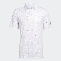 ADIDAS MEN'S FLAG PRINT GOLF POLO - GREFOU/HEMP/GRETWO