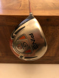 GOOD CONDITION PING G10 10.5* DRIVER WITH PING TFC 129 STIFF FLEX SHAFT - LEFT HAND