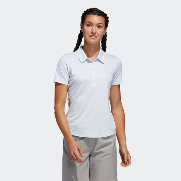 ADIDAS WOMEN S MICRODOT GOLF POLO SHIRT SKY TINT Pin High UAE