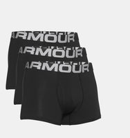 Under Armour Men's Charged Cotton 3" Boxerjock – 3-Pack - Black