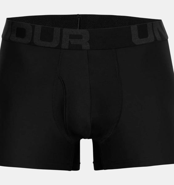 Under Armour Men's UA Tech™ 3" Boxerjock® – 2-Pack - Black