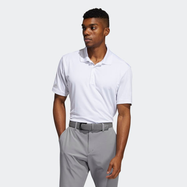 Adidas white golf shirt 2025