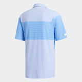 ADIDAS MEN'S SPORT AEROREADY GOLF POLO SHIRT - GLOW BLUE / WHITE