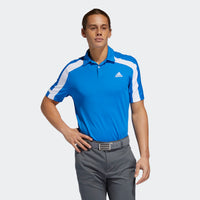 ADIDAS MEN'S SPORT HEAT.RDY GOLF POLO SHIRT - GLOW BLUE