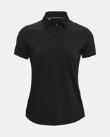 UNDER ARMOUR MEN'S WOMEN'S ZINGER SHORT SLEEVE GOLF POLO - BLACK