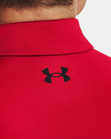 UNDER ARMOUR MEN'S T2G GOLF POLO - RADIO RED / BLACK