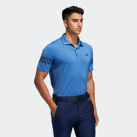ADIDAS MEN'S ULTIMATE365 BLOCKED GOLF POLO SHIRT - TRACE ROYAL / COLLEGIATE NAVY