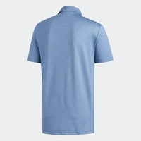 ADIDAS MEN'S ULTIMATE365 HEATHER GOLF POLO SHIRT - Dark Marine / True Blue