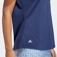 ADIDAS WOMEN'S ULTIMATE365 PRINTED GOLF POLO SHIRT - TECH INDIGO