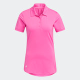 ADIDAS WOMEN'S ULTIMATE365 SOLID GOLF POLO SHIRT - SCREAMING PINK