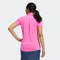 ADIDAS WOMEN'S ULTIMATE365 SOLID GOLF POLO SHIRT - SCREAMING PINK