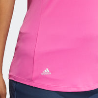 ADIDAS WOMEN'S ULTIMATE365 SOLID GOLF POLO SHIRT - SCREAMING PINK