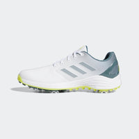 ADIDAS MEN'S ZG21 GOLF SHOES - Cloud White / Acid Yellow / Blue Oxide