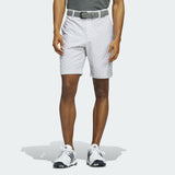 ADIDAS MEN'S ULTIMATE365 NINE-INCH PRINTED GOLF SHORTS - White / Grey Three