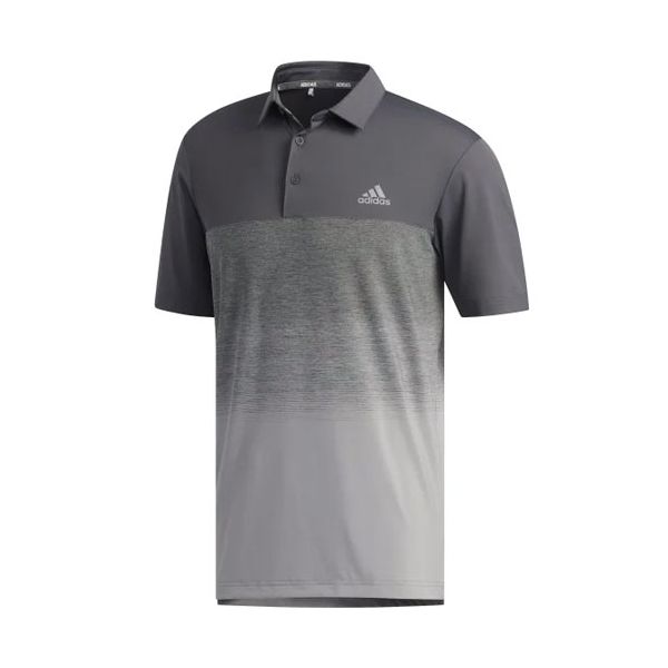 ADIDAS MEN'S ULTIMATE365 PRINT GOLF POLO SHIRT - GREY