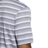 ADIDAS MEN'S Adidas two-tone striped golf polo shirt - Grey Three/ White
