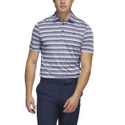 ADIDAS MEN'S Two-tone striped golf polo shirt - navy