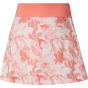 ADIDAS WOMEN'S FLORAL 15-INCH SKORT - CORAL FUSION