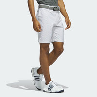 ADIDAS MEN'S ULTIMATE365 NINE-INCH PRINTED GOLF SHORTS - White / Grey Three