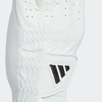 ADIDAS MEN'S ULTIMATE LEATHER GOLF GLOVE LEFT HAND (FOR THE RIGHT HANDED GOLFER) - White / Black