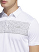 ADIDAS MEN'S Chest-Print Golf Polo Shirt - White